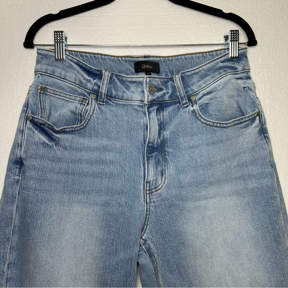 Quince Light Blue Flare Jeans - Picture 4 of 5